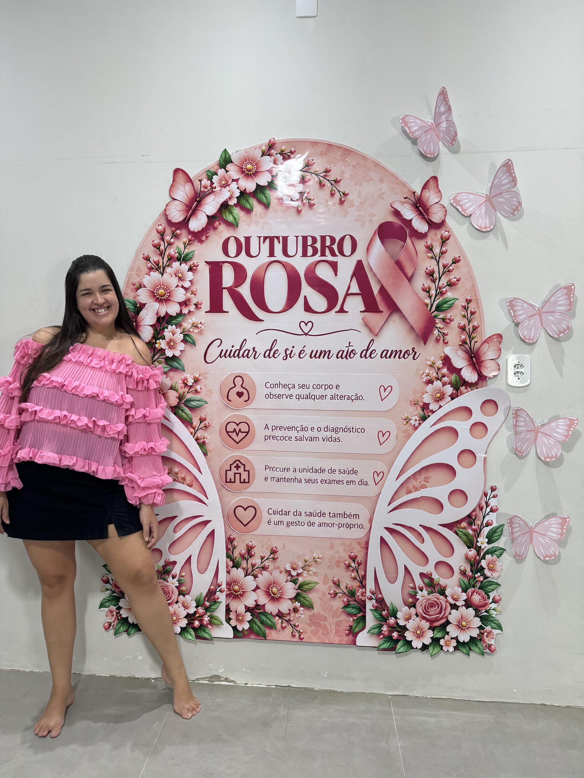 🎀🦋 Painel Outubro Rosa — Asas da Prevenção