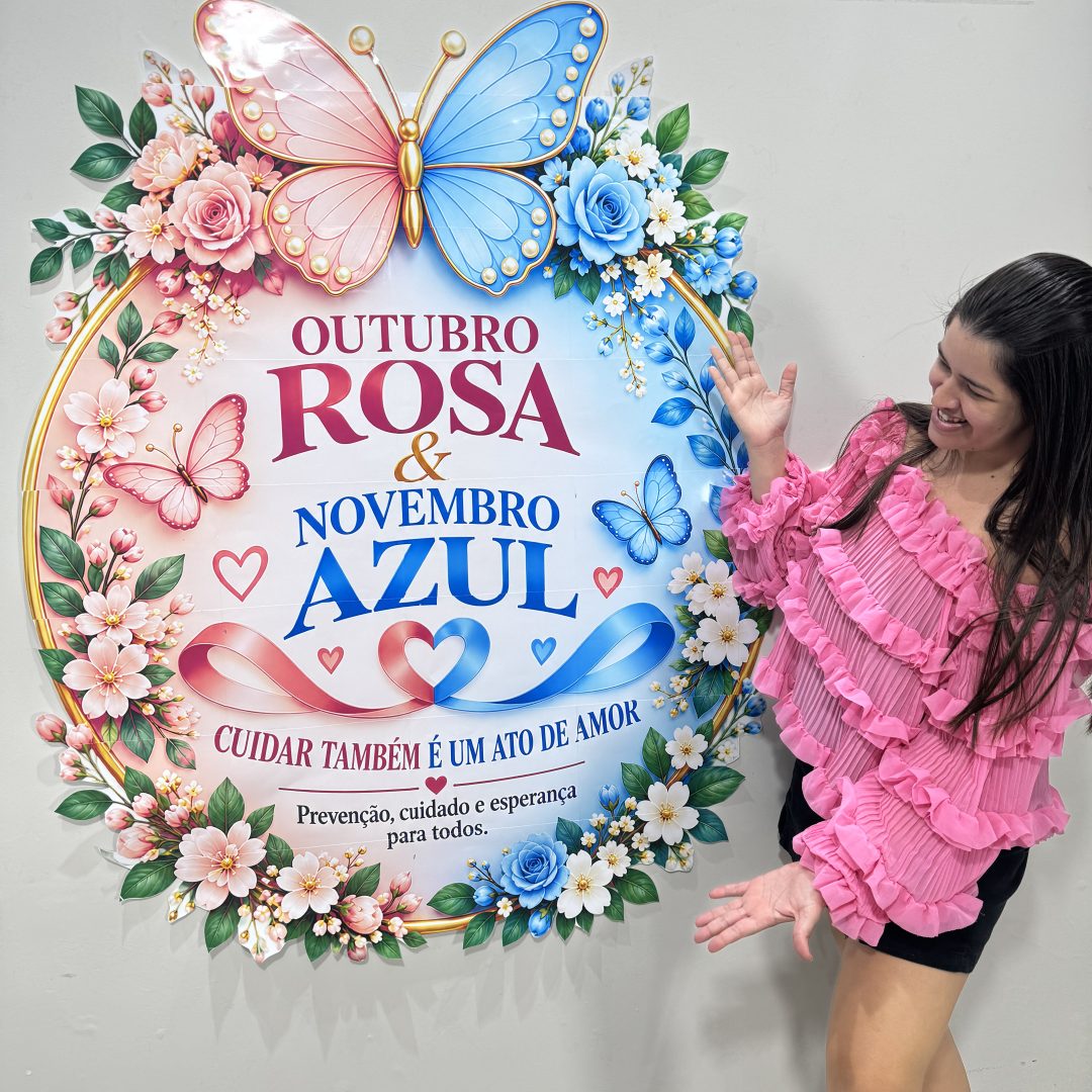 🎀🩷💙 Painel Laços de Cuidado — Outubro Rosa & Novembro Azul