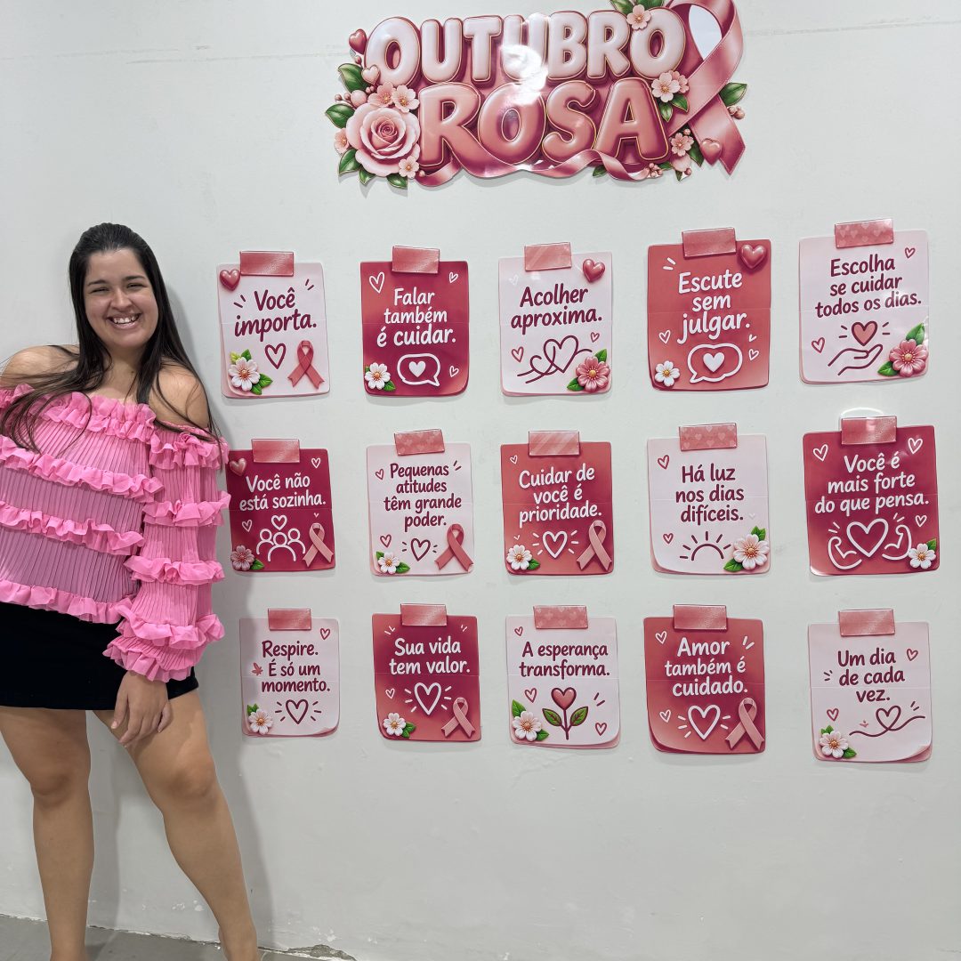 🎀 MURAL OUTUBRO ROSA — PALAVRAS QUE ACOLHEM