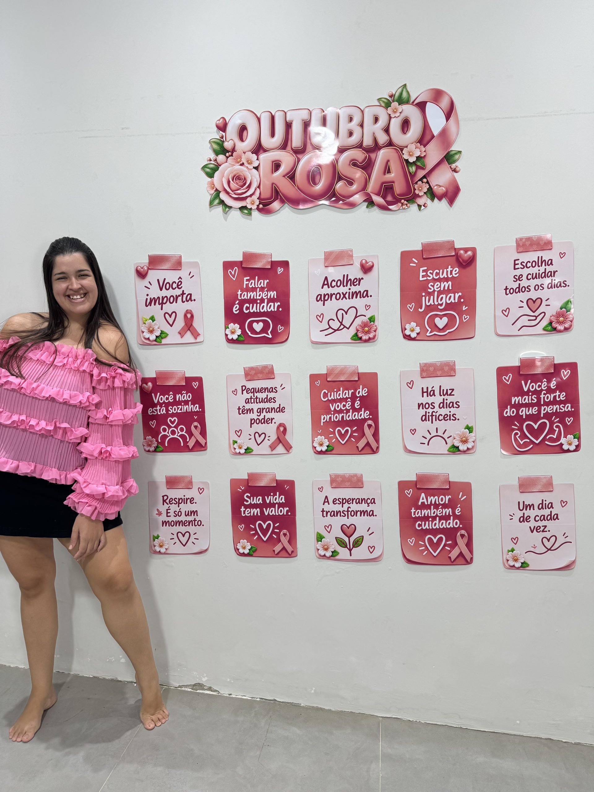 🎀 MURAL OUTUBRO ROSA — PALAVRAS QUE ACOLHEM