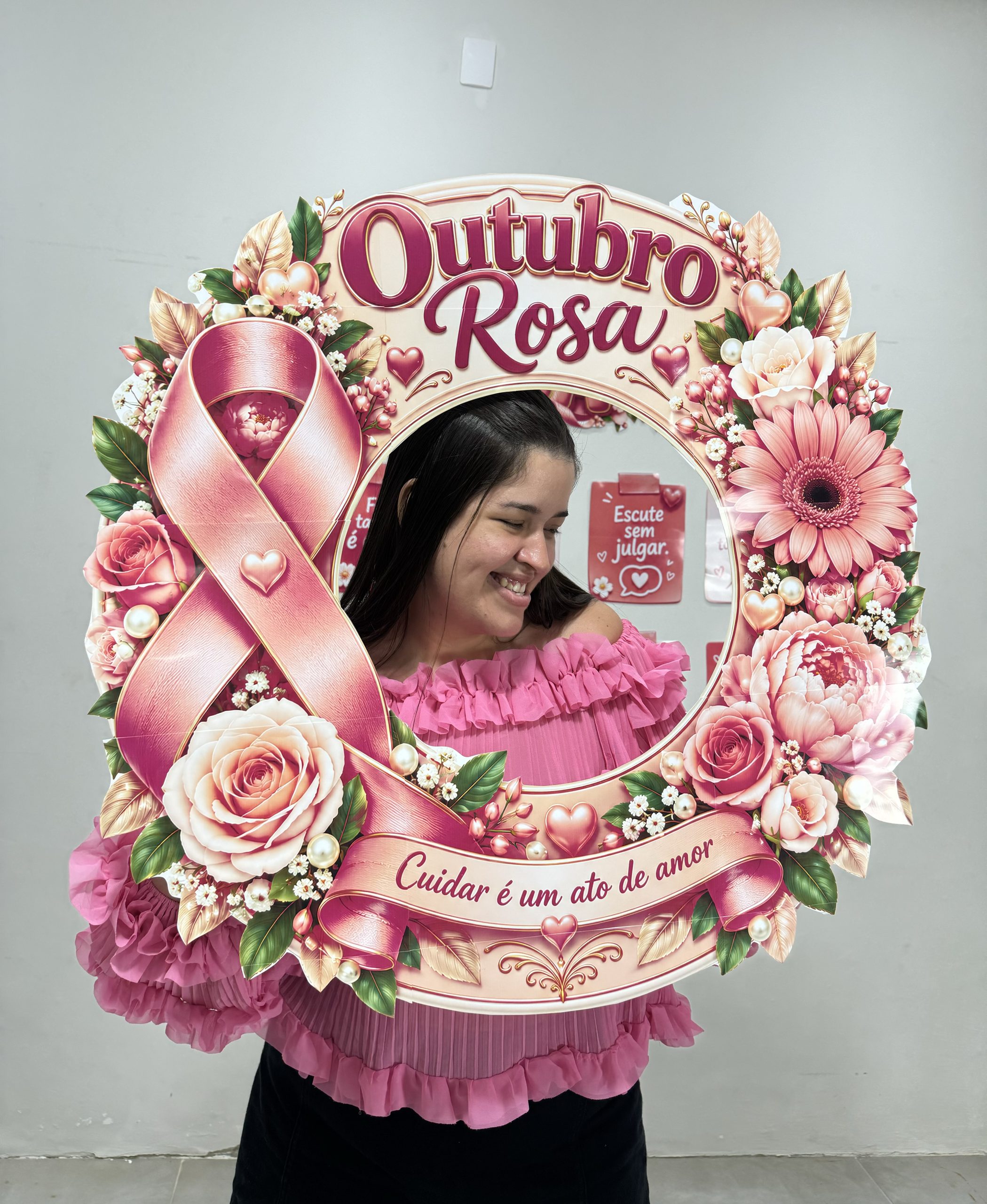 🎀 MOLDURA PARA FOTO — OUTUBRO ROSA