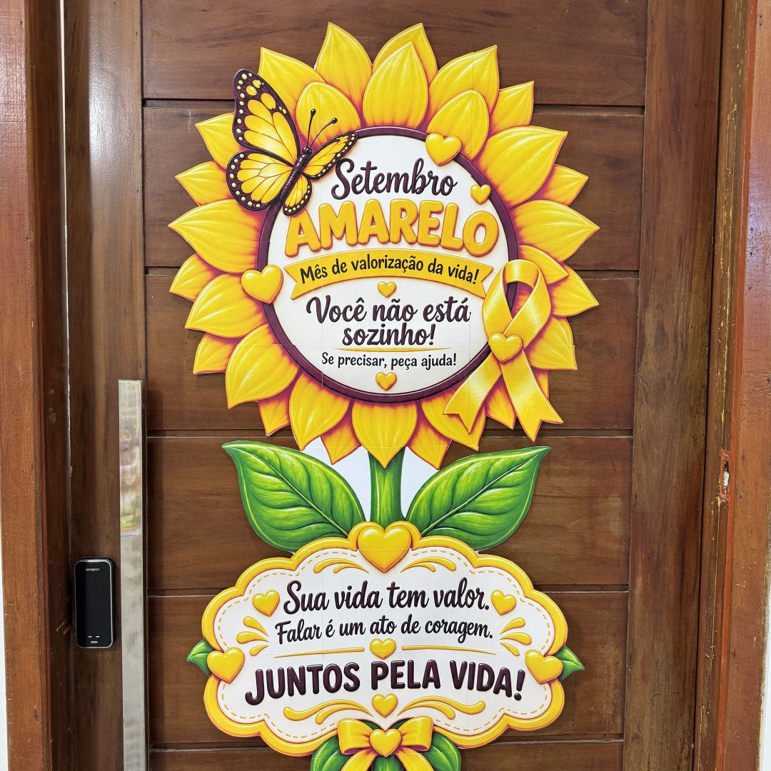 🌻💛 GIRASSOL DE PORTA SETEMBRO AMARELO