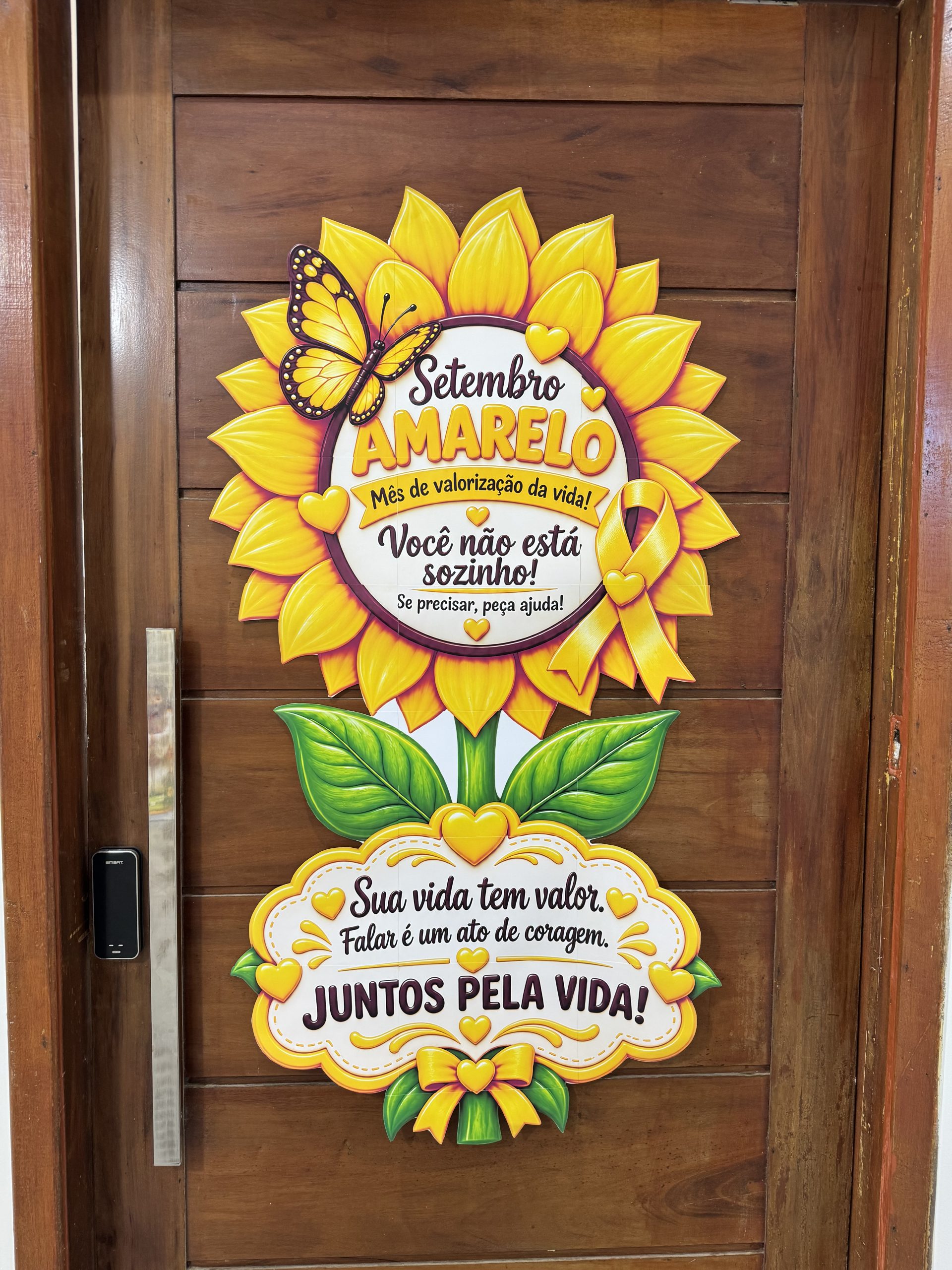 🌻💛 GIRASSOL DE PORTA SETEMBRO AMARELO