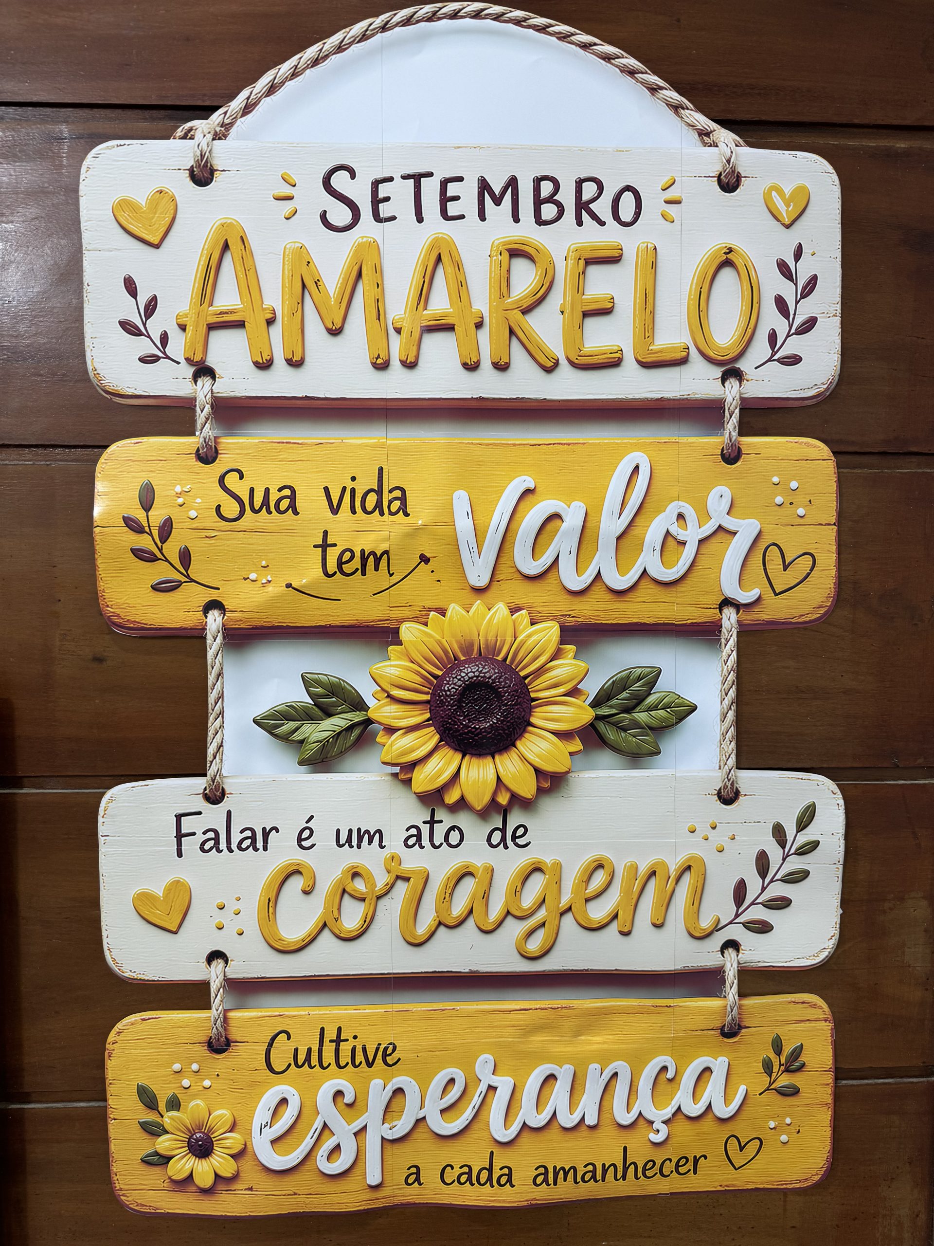 🌻💛 PLACA DE PORTA – SETEMBRO AMARELO - Imagem 2