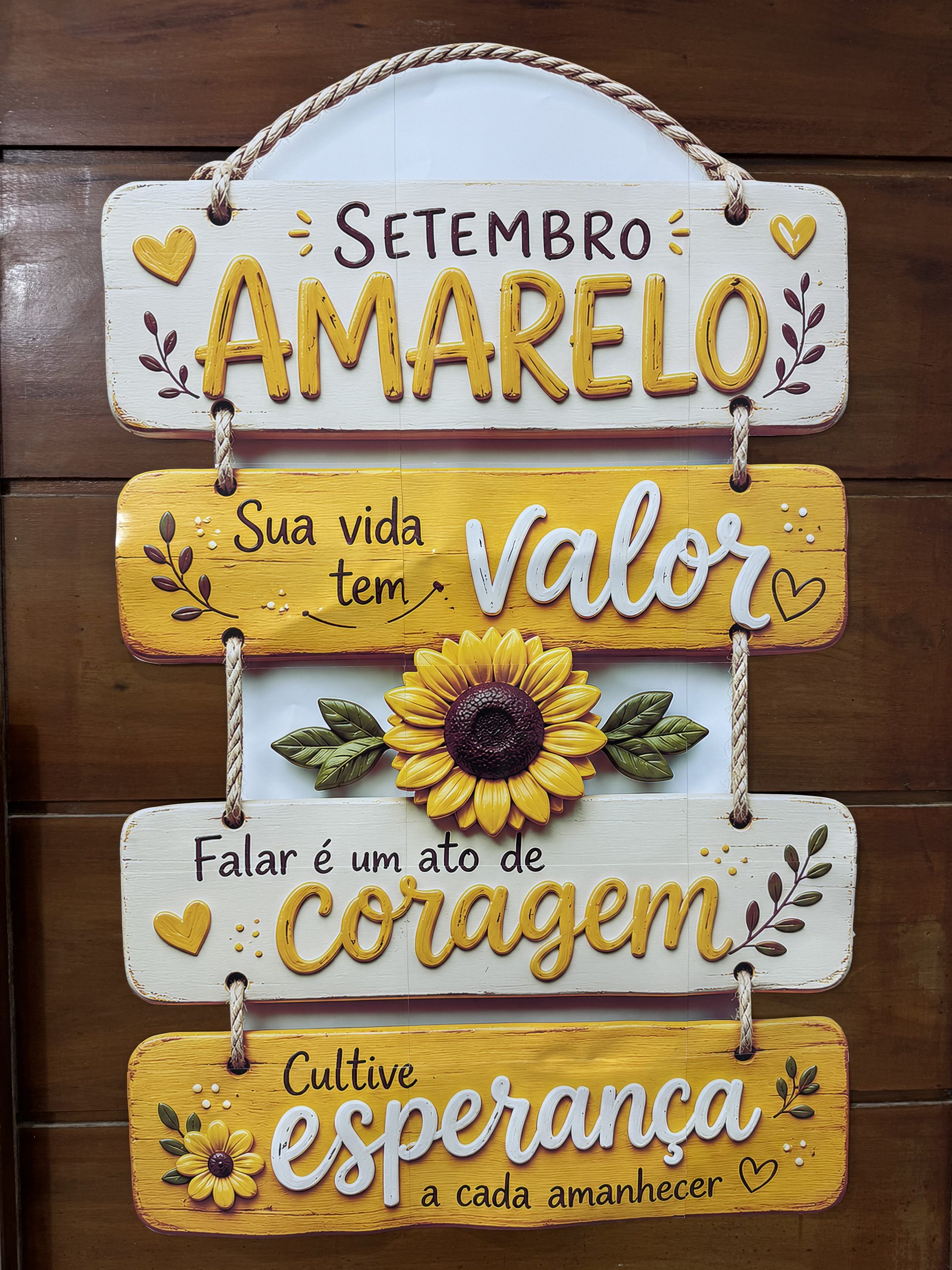 🌻💛 PLACA DE PORTA – SETEMBRO AMARELO - Imagem 7