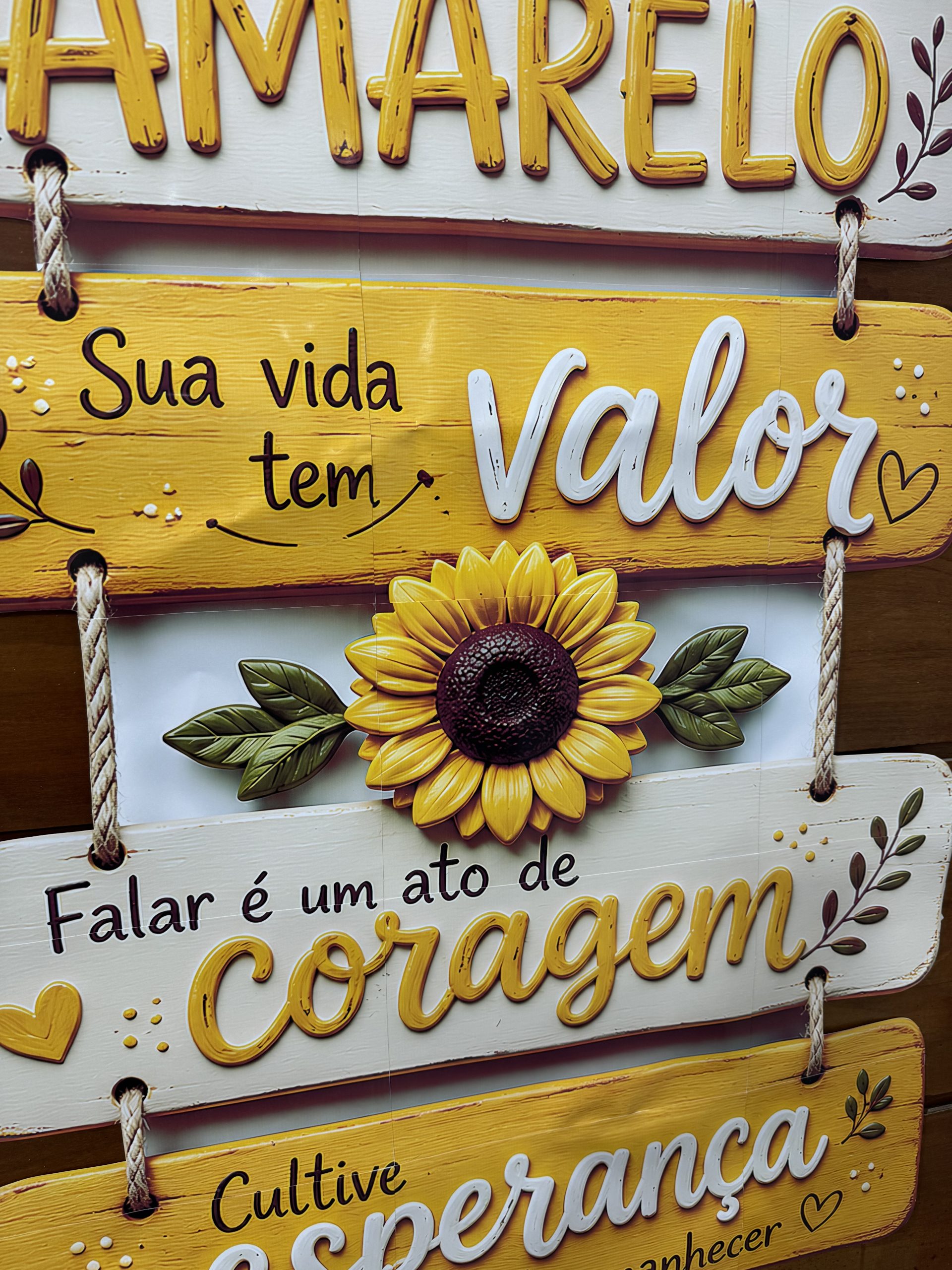 🌻💛 PLACA DE PORTA – SETEMBRO AMARELO - Imagem 5