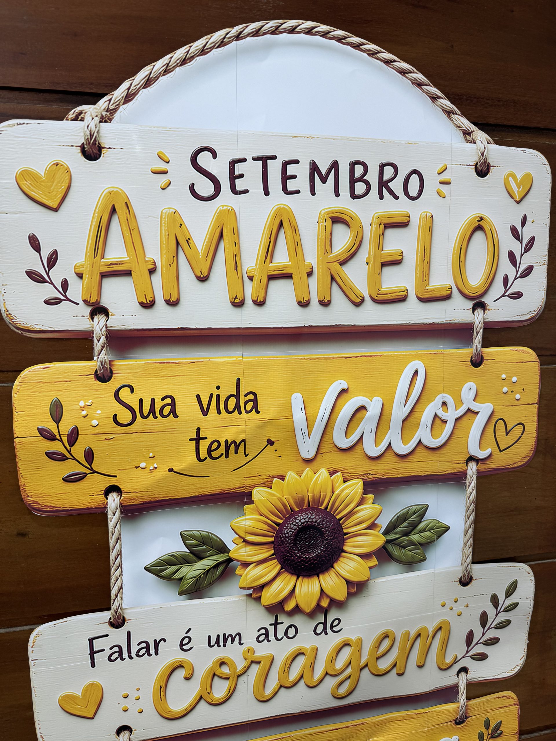 🌻💛 PLACA DE PORTA – SETEMBRO AMARELO - Imagem 4