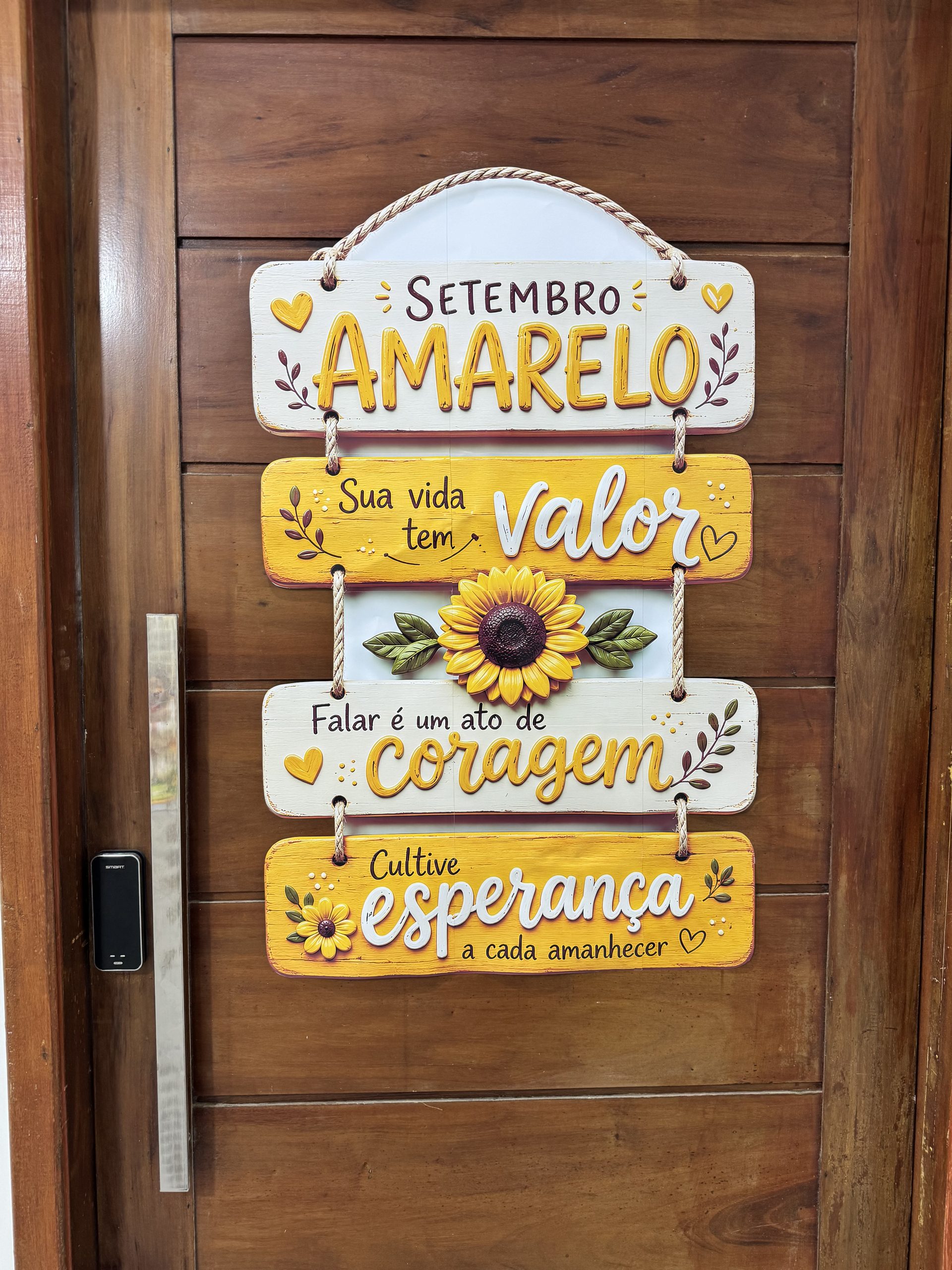 🌻💛 PLACA DE PORTA – SETEMBRO AMARELO - Imagem 3