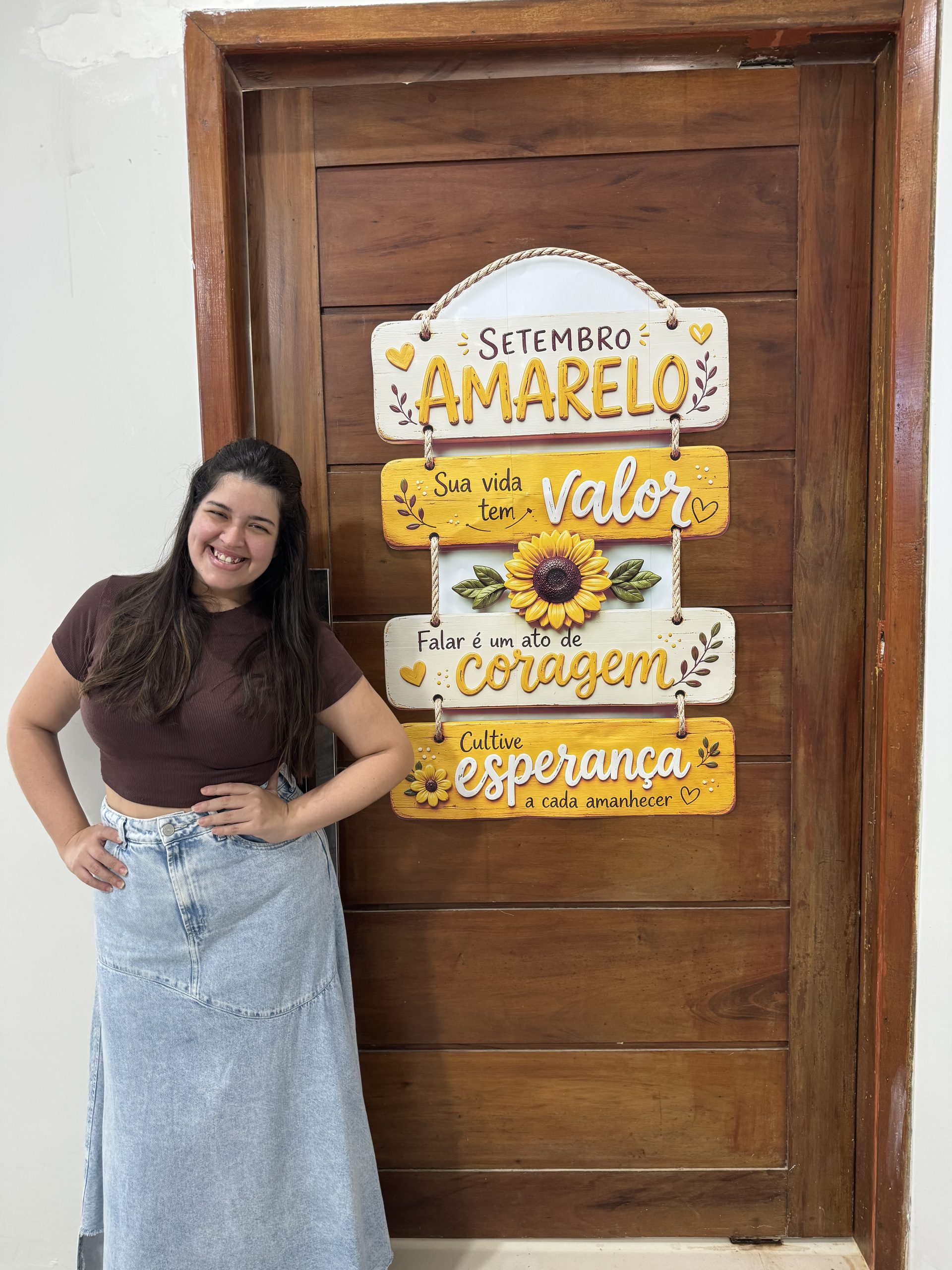 🌻💛 PLACA DE PORTA – SETEMBRO AMARELO