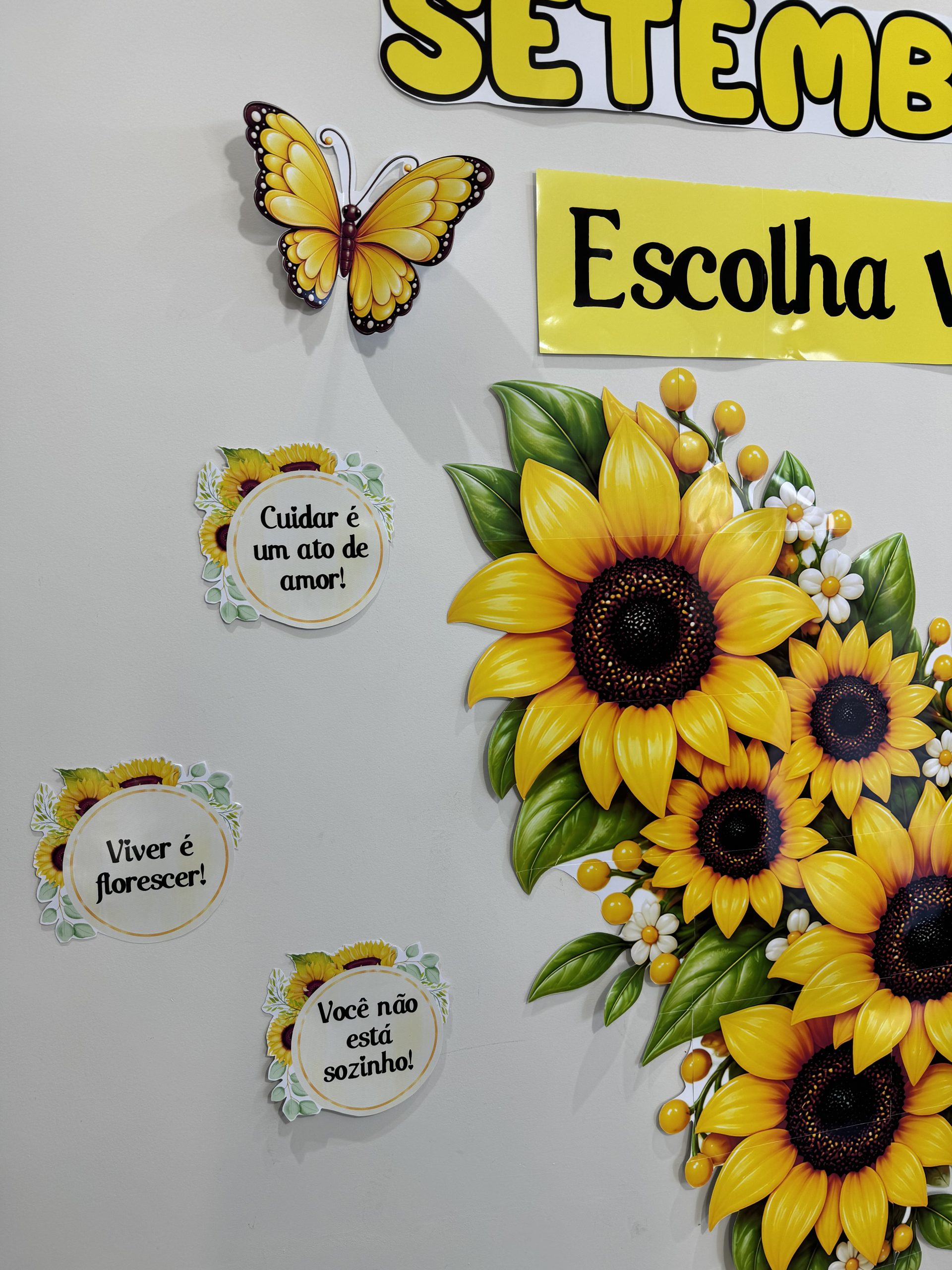 🌻🦋 PAINEL SETEMBRO AMARELO – ASAS DO FLORESCER - Imagem 8