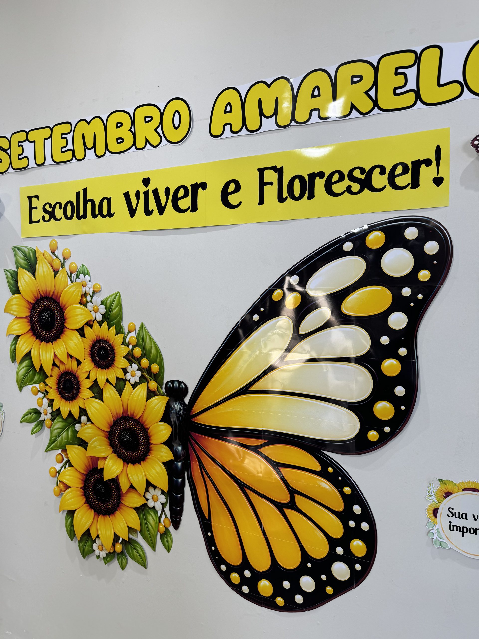 🌻🦋 PAINEL SETEMBRO AMARELO – ASAS DO FLORESCER - Imagem 11