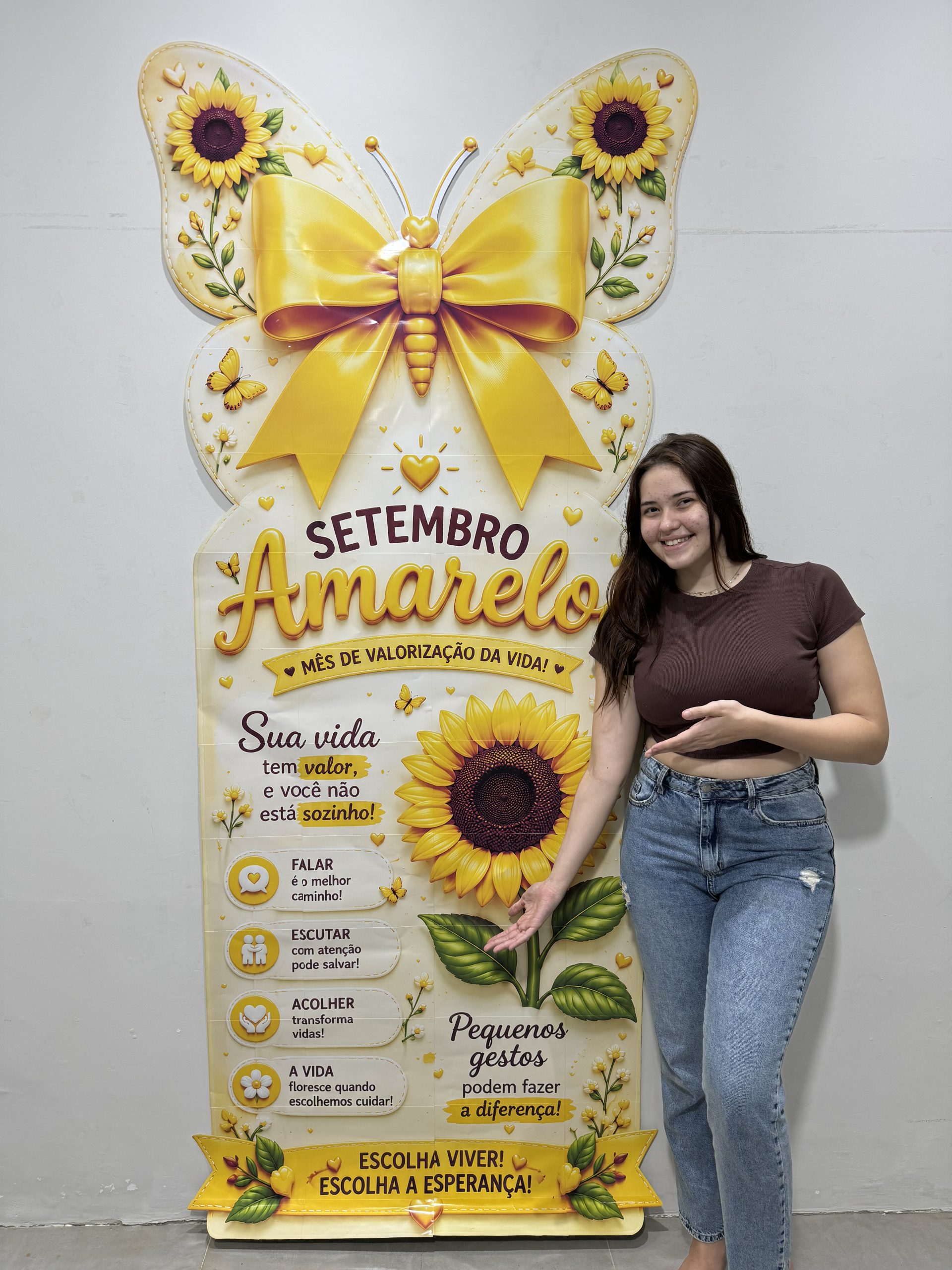 🌻💛 CARTAZ SETEMBRO AMARELO – VALORIZAÇÃO DA VIDA