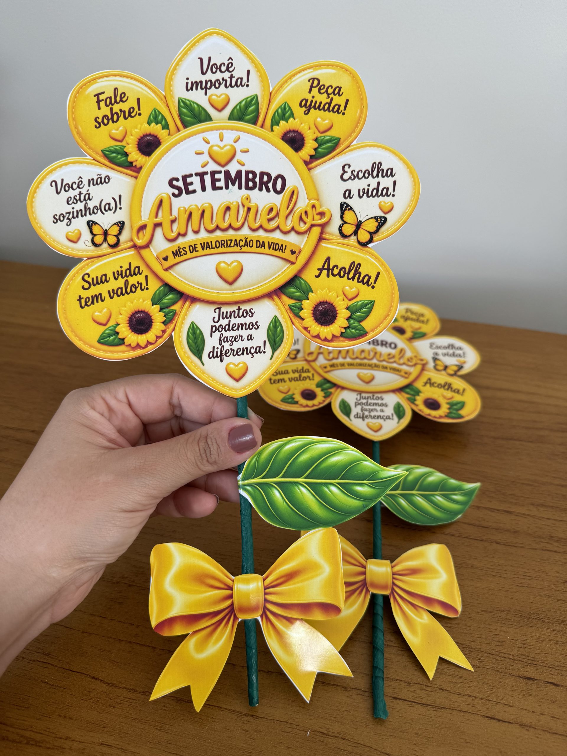 🌻💛 LEMBRANCINHA FLOR DA ESPERANÇA – SETEMBRO AMARELO - Imagem 3
