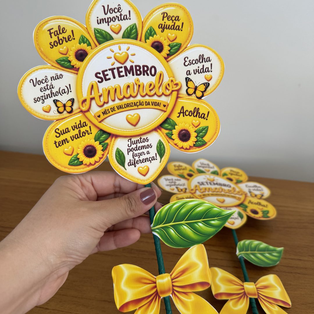 🌻💛 LEMBRANCINHA FLOR DA ESPERANÇA – SETEMBRO AMARELO