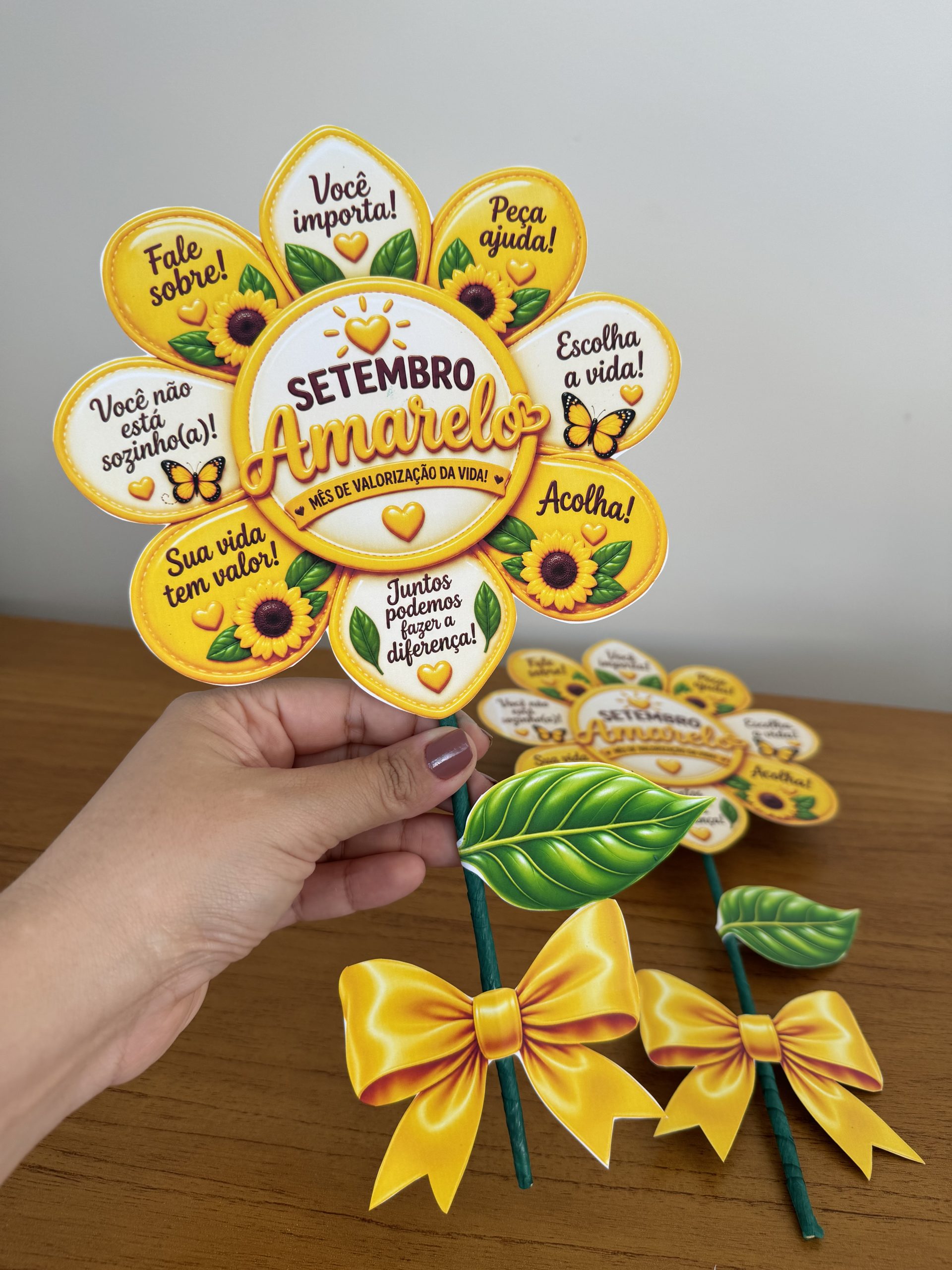 🌻💛 LEMBRANCINHA FLOR DA ESPERANÇA – SETEMBRO AMARELO