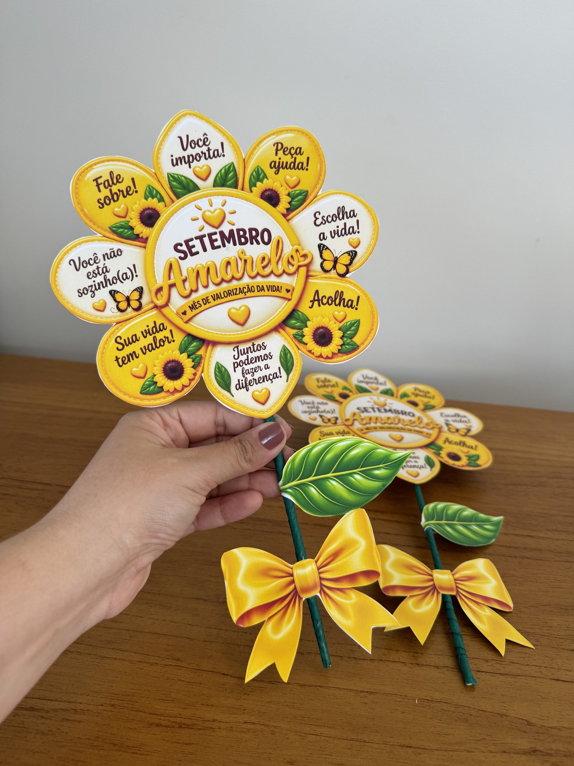 🌻💛 LEMBRANCINHA FLOR DA ESPERANÇA – SETEMBRO AMARELO - Imagem 7