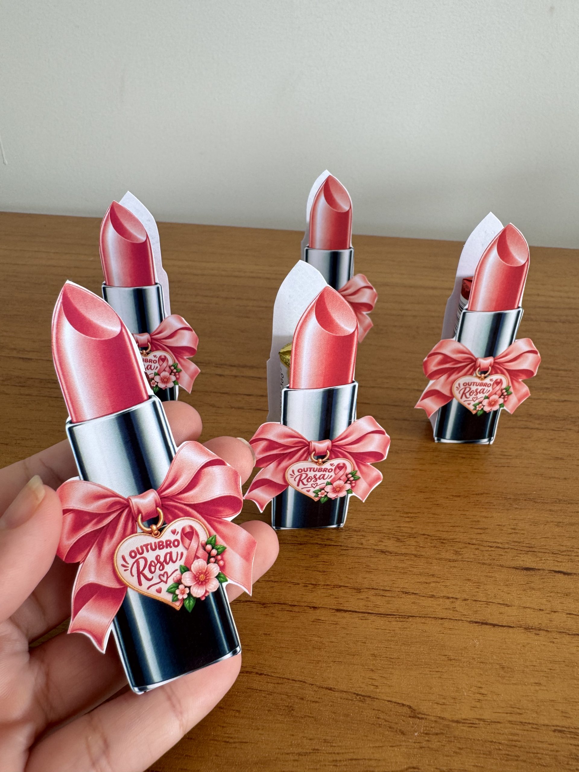 💄🎀 Lembrancinha Batom — Outubro Rosa - Imagem 4