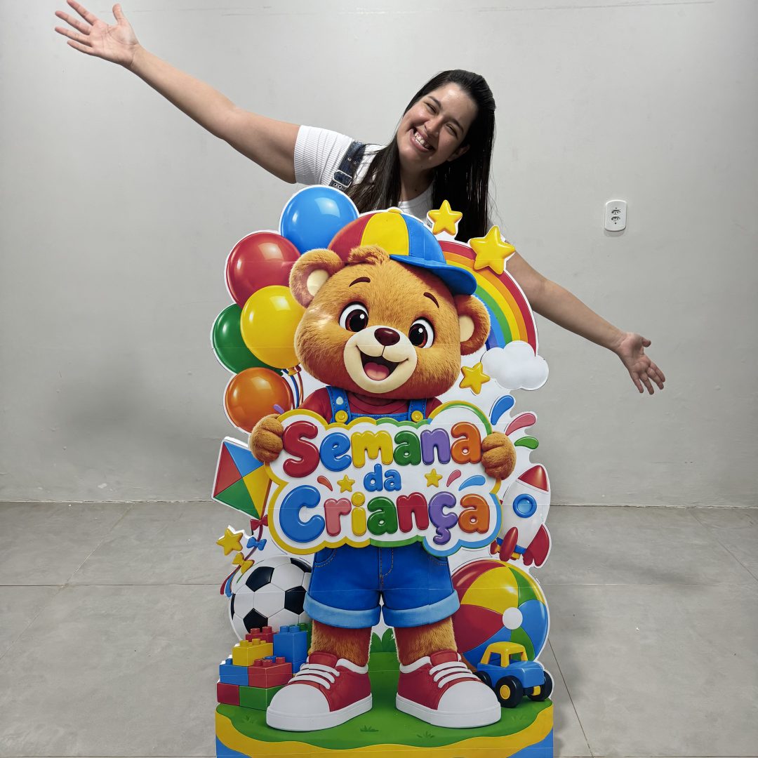 🧸🌈 Mascote Semana da Criança