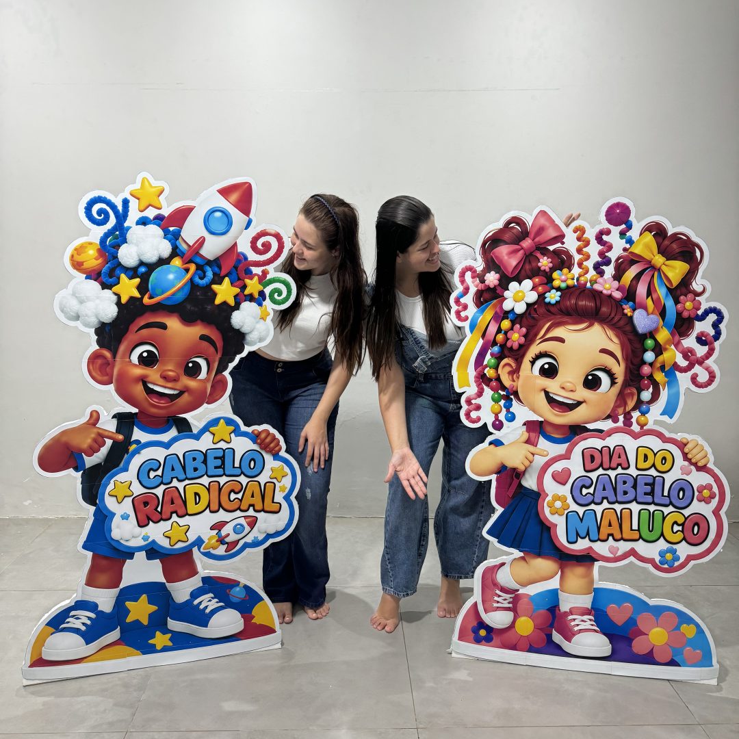 🤪🎉 Mascotes Dia do Cabelo Maluco