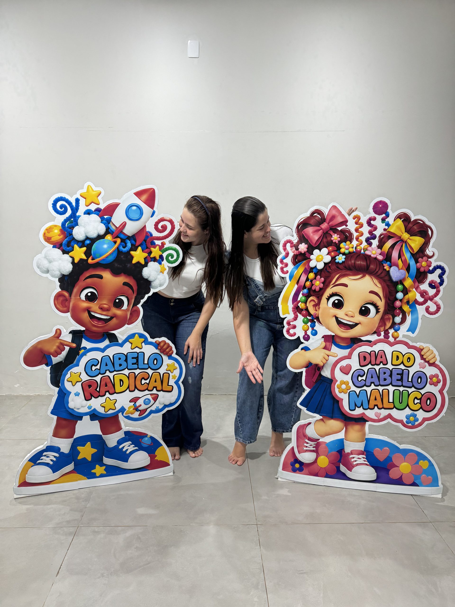 🤪🎉 Mascotes Dia do Cabelo Maluco