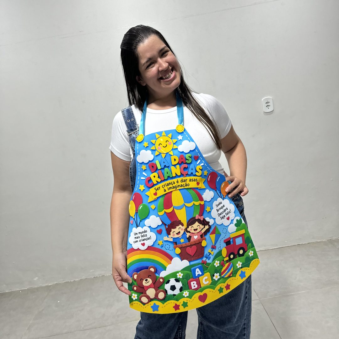 🌈✨ Avental Dia das Crianças