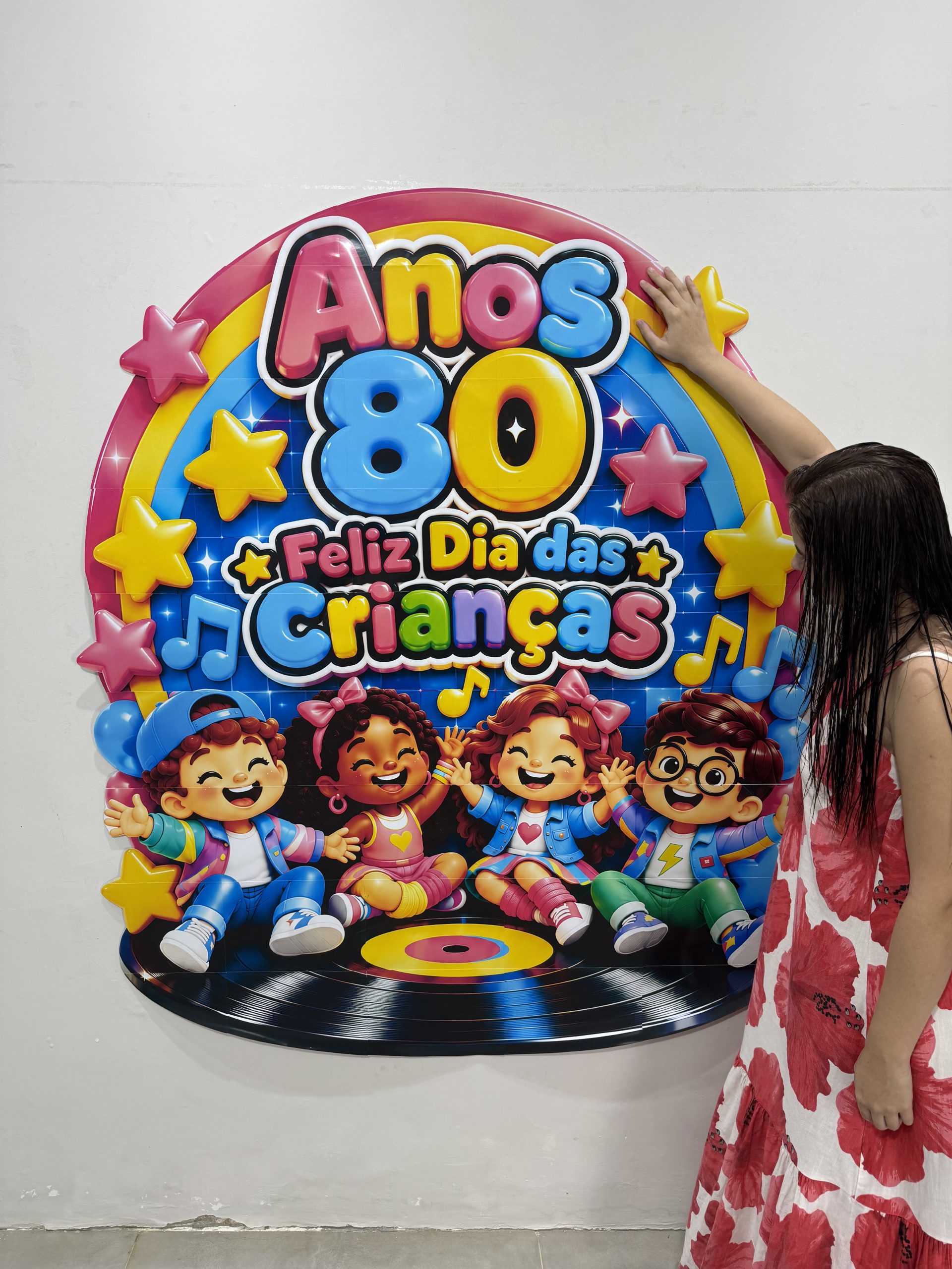 🎶🌈 Painel Dia das Crianças — Anos 80
