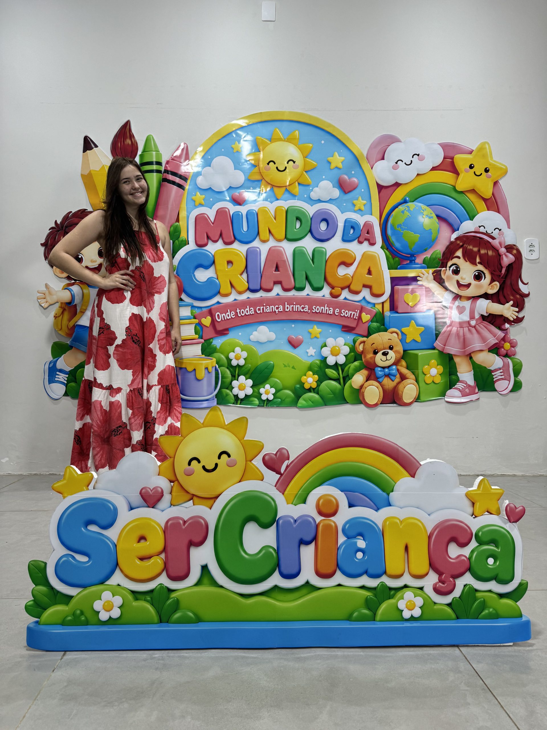 🌈✨ Cenário 3D — Mundo da Criança