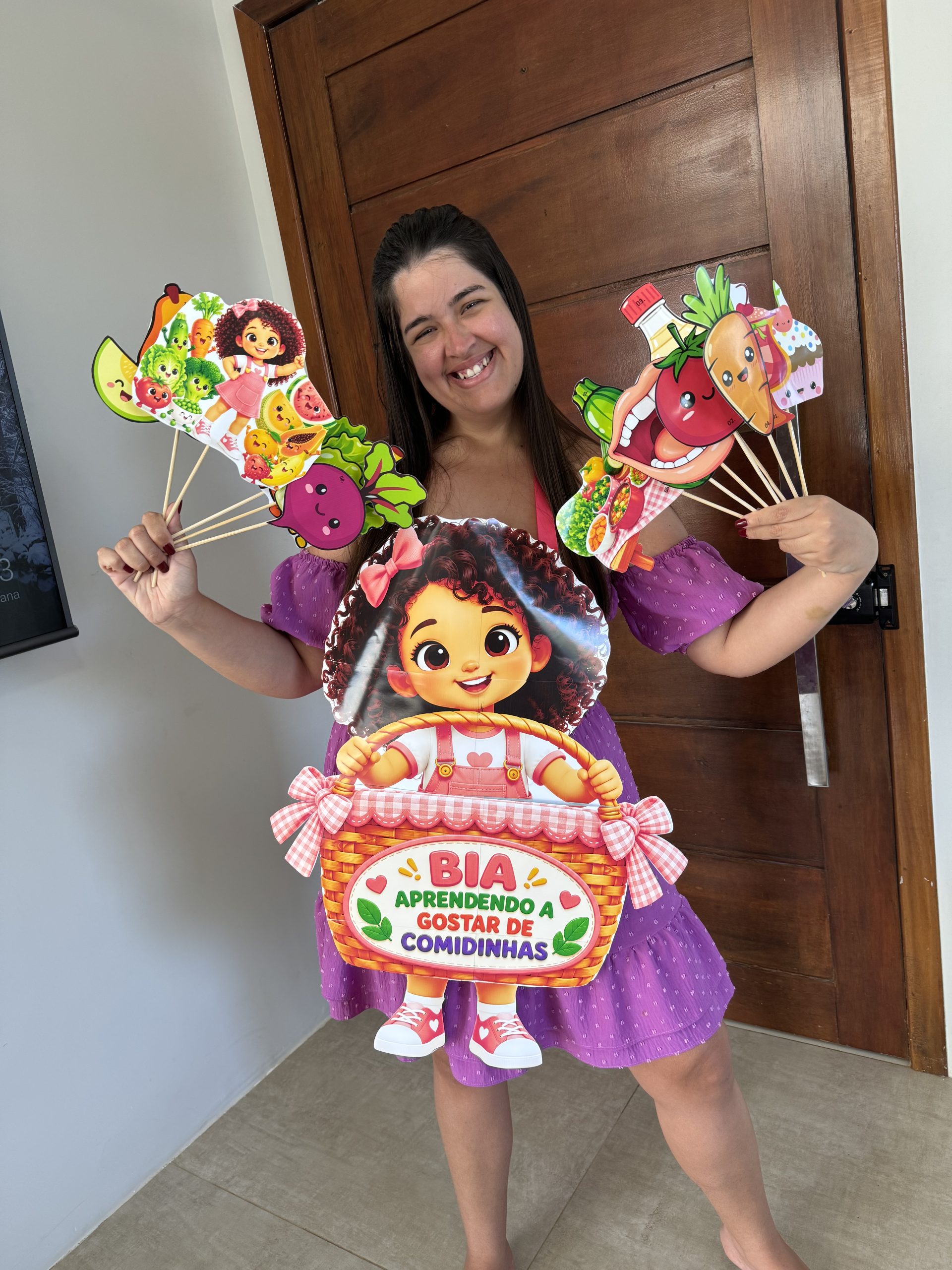 🍎🥕 História Interativa — Bia Aprendendo a Gostar de Comidinhas 🍓🥦