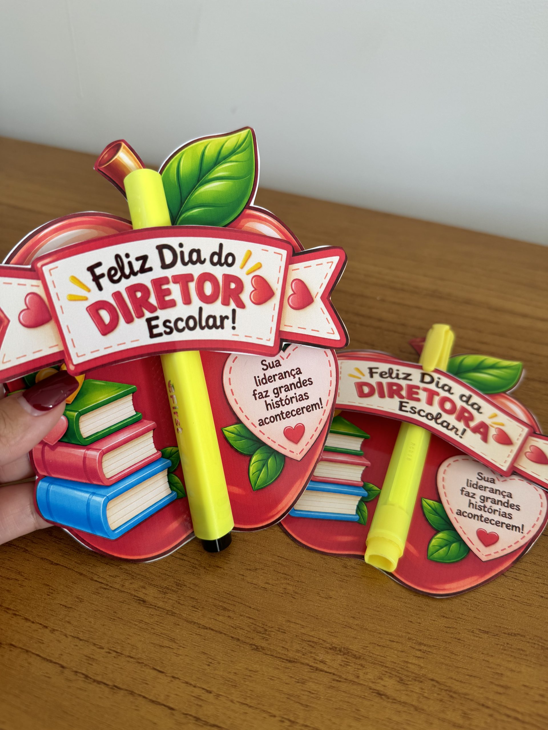 🍎💕 Lembrancinha Dia do(a) Diretor(a) Escolar! 📚❤️