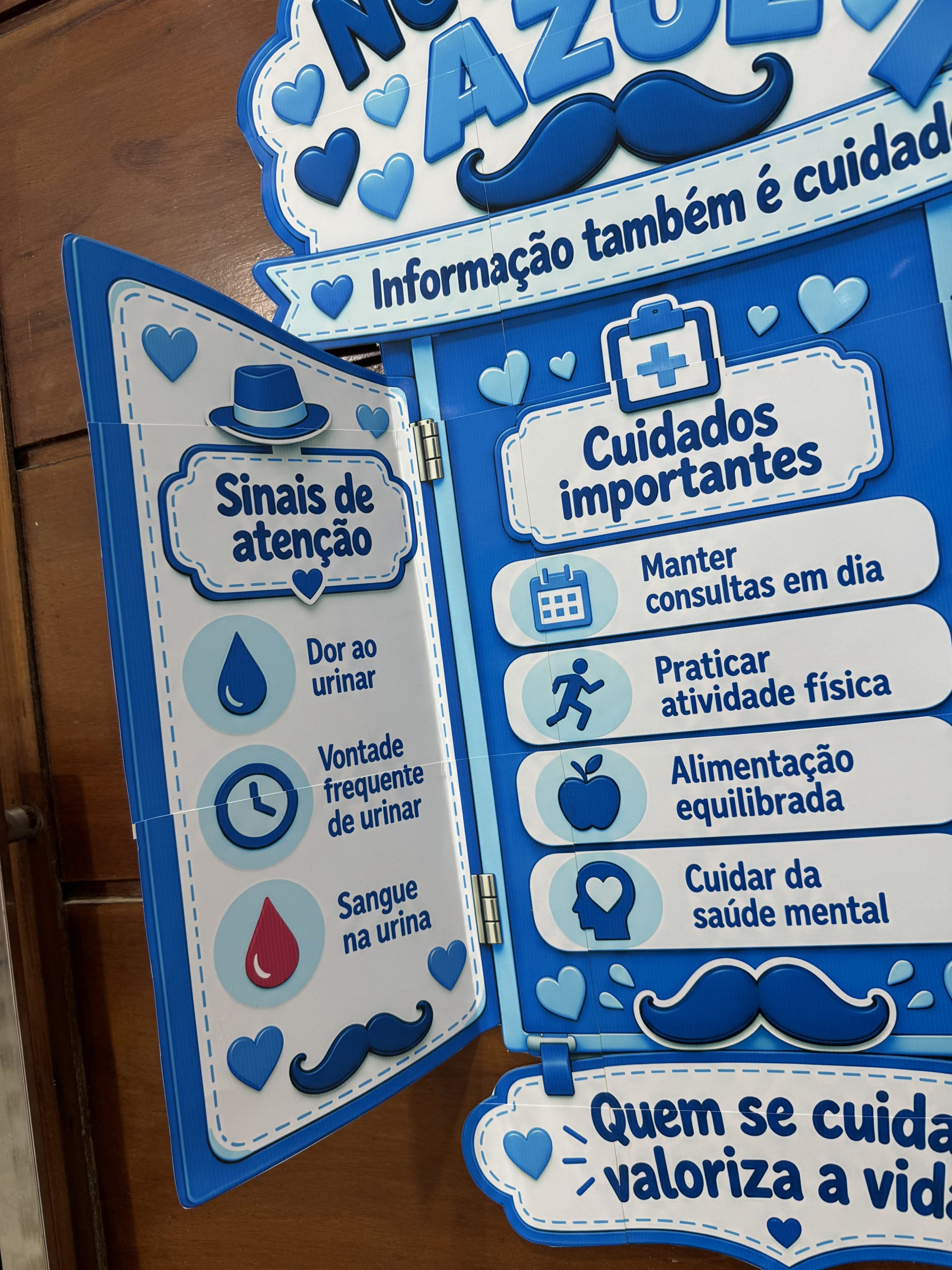 💙🩺 Placa de Porta Informativa — Novembro Azul 💙 - Imagem 3