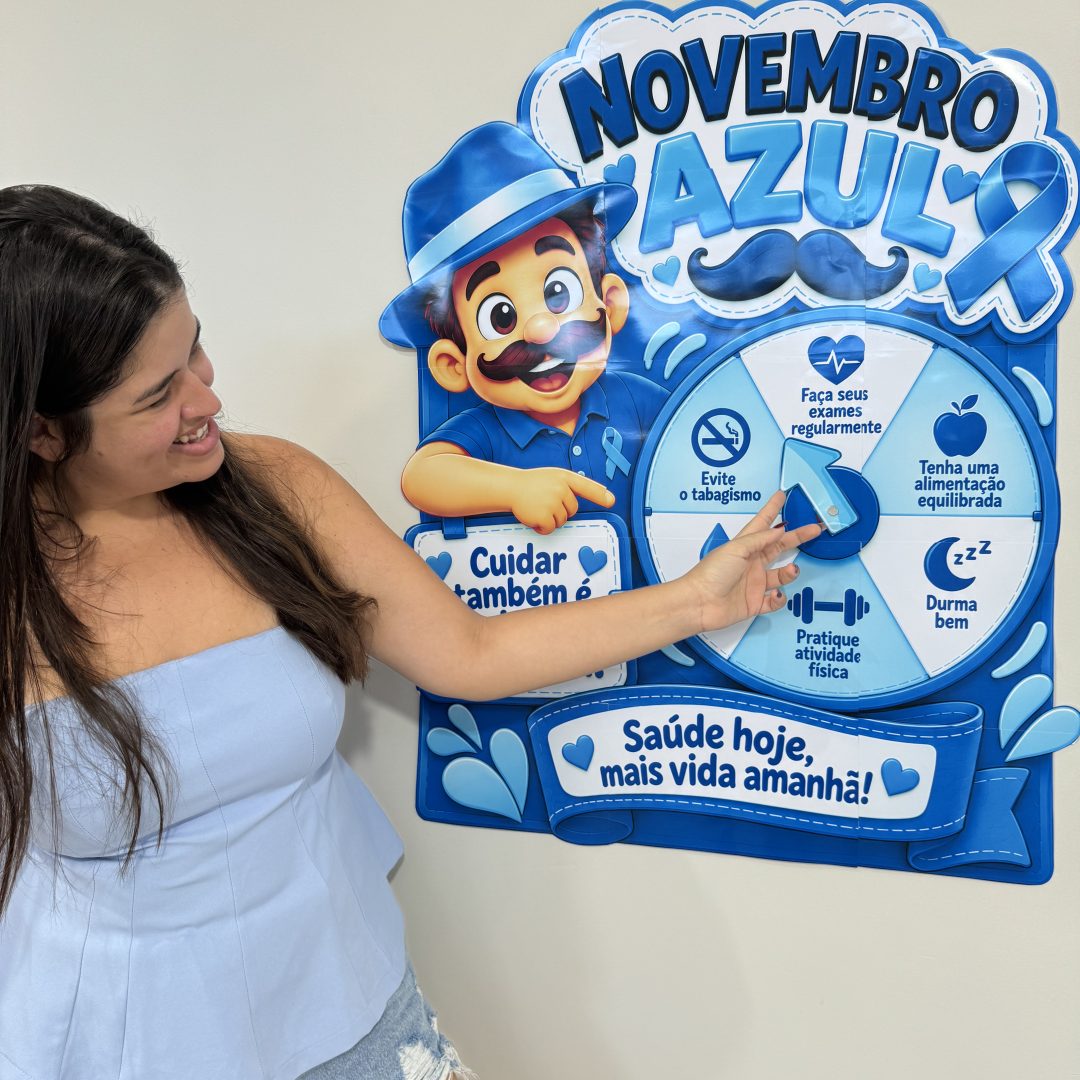 💙🎡 Roleta Interativa — Novembro Azul 💙 Gire e Cuide-se💙