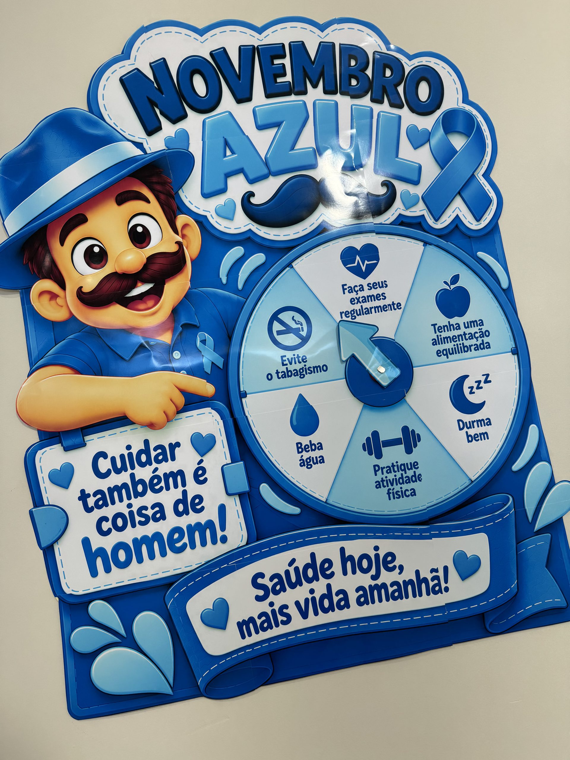 💙🎡 Roleta Interativa — Novembro Azul 💙 Gire e Cuide-se💙 - Imagem 5