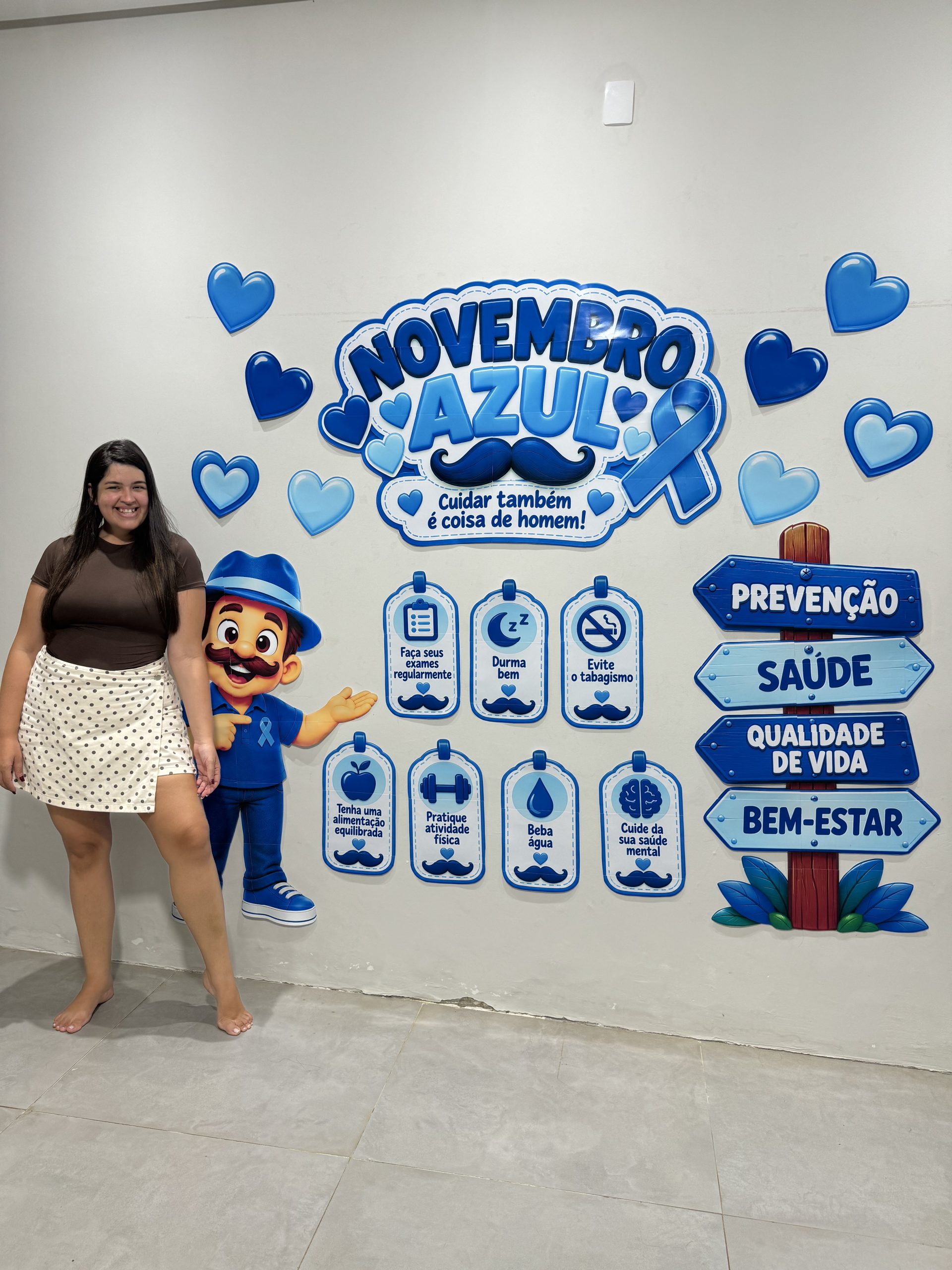 💙✨ Painel Novembro Azul — Caminhos do Autocuidado! 💙