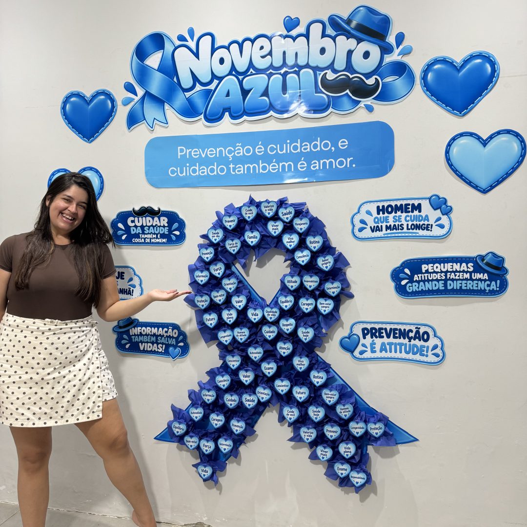 💙✨ Painel Interativo Novembro Azul — Prevenção é Cuidado! 💙