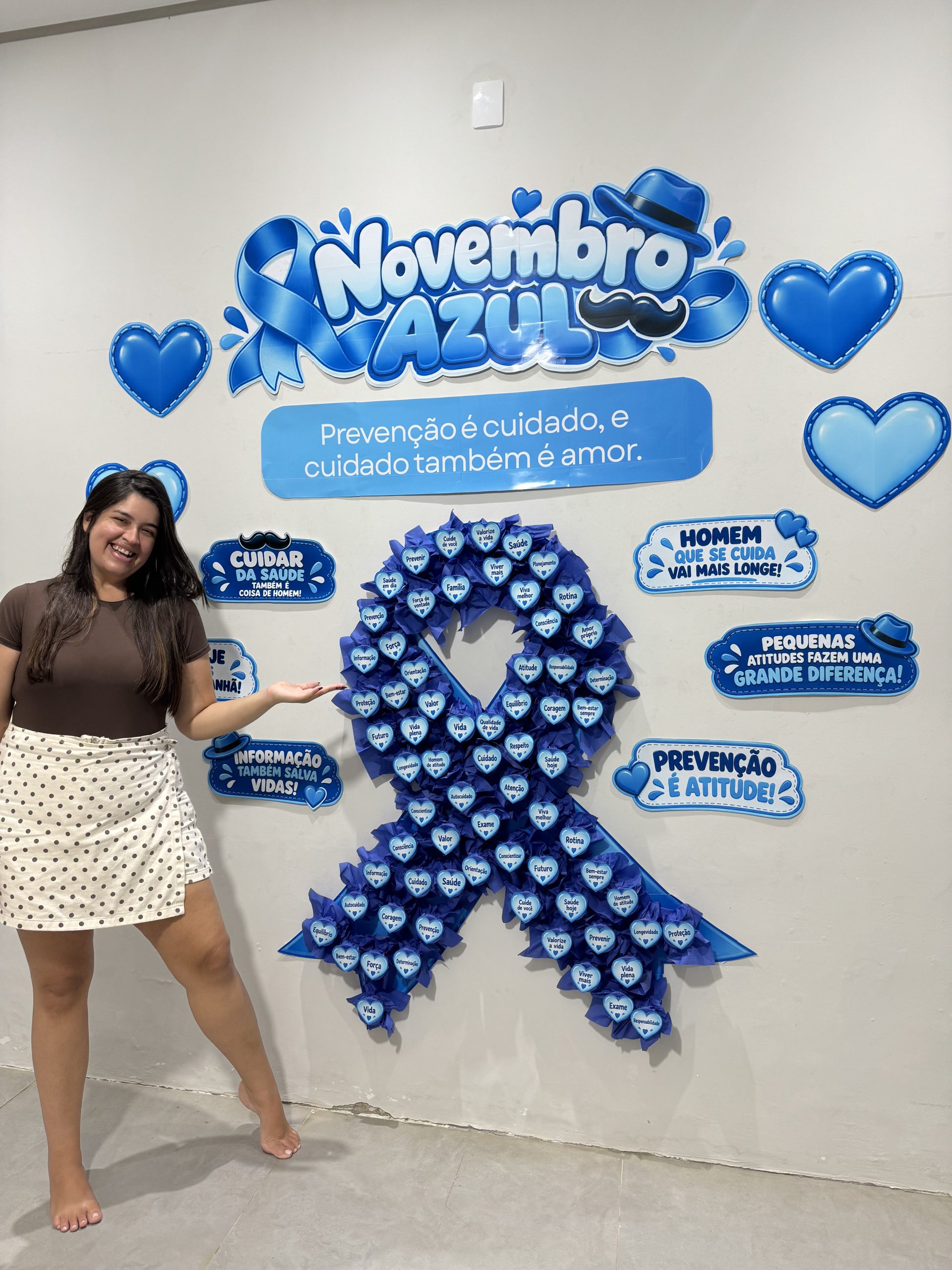 💙✨ Painel Interativo Novembro Azul — Prevenção é Cuidado! 💙