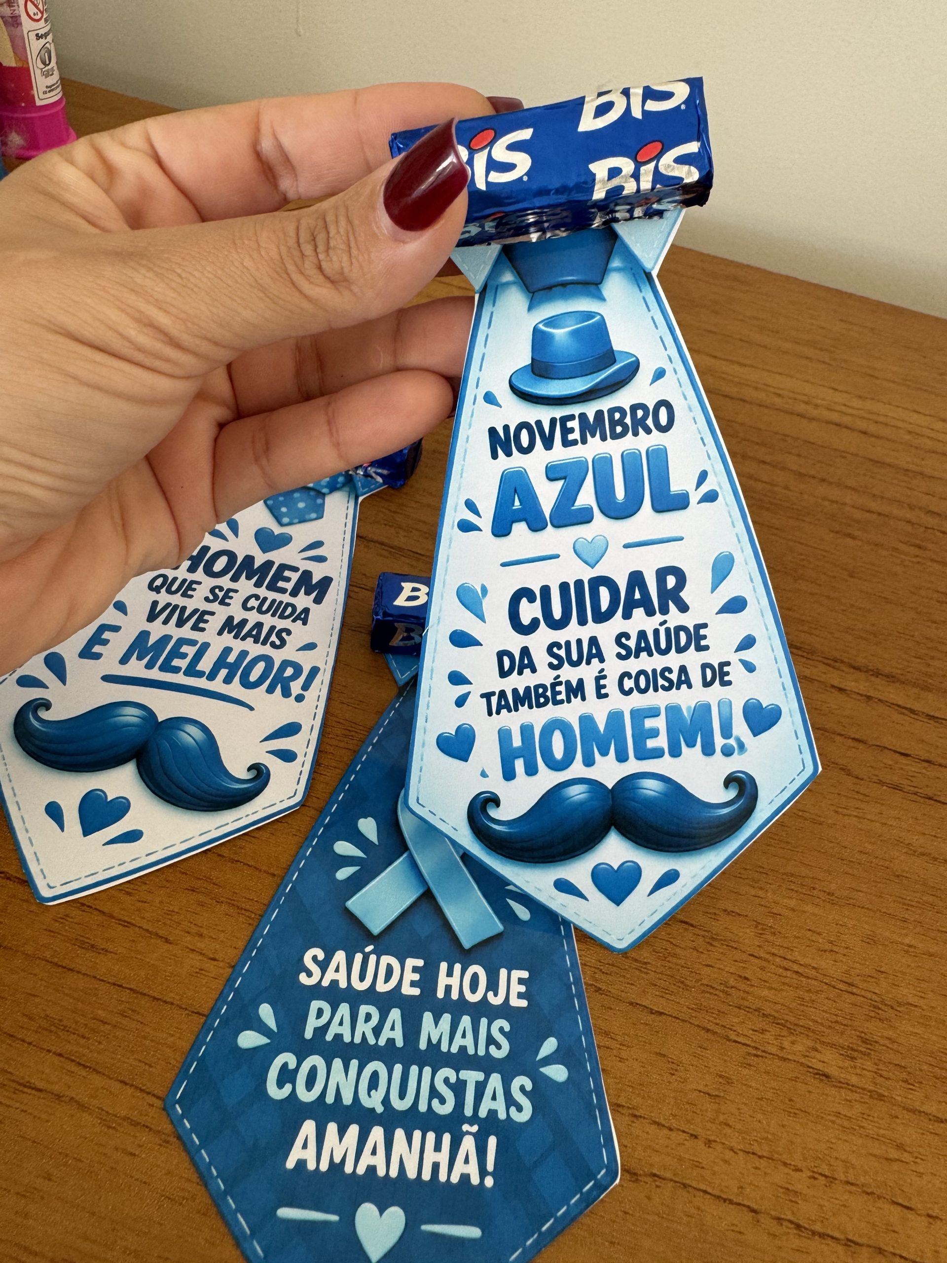 💙✨ Lembrancinha Gravata — Novembro Azul! 💙 - Imagem 5