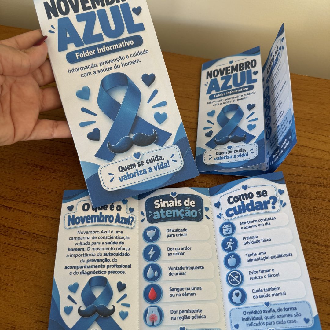 💙✨ Folder Informativo — Novembro Azul! 💙
