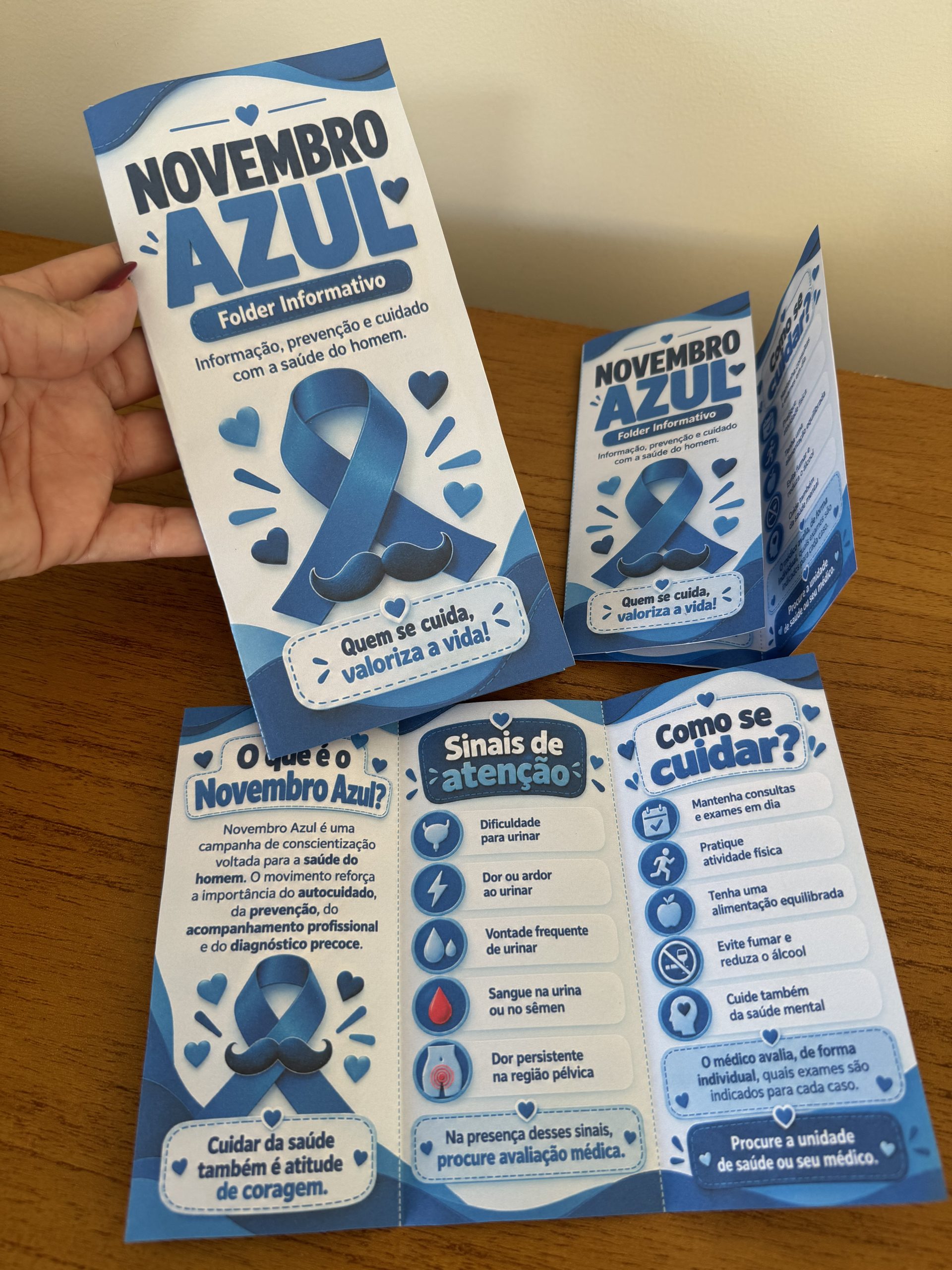 💙✨ Folder Informativo — Novembro Azul! 💙